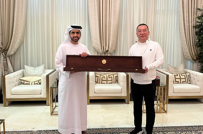Chairman & CEO of HKATG, Mr. Sun Fengquan, Visited H.H. Shaikh Mohammed Maktoum Juma Al-Maktoum, Member of the Dubai Royal Family & Executive Director of HKATG